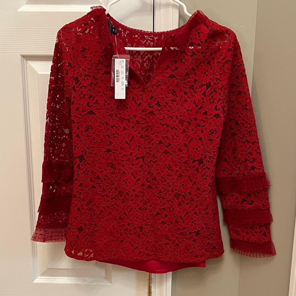 J Crew Crochet Blouse with tank